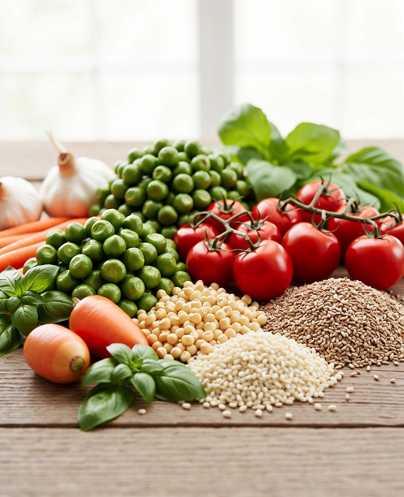 Ingredienti naturali freschi